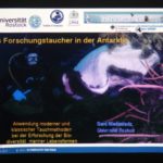 Ein Forschungstaucher in der Antarktis