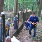 Arbeitseinsatz beim neubau der Wapiti-Anlage