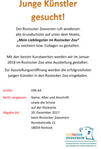Plakat Junge Künster gesucht 2018 als pdf zum download