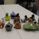 Tonfiguren von der Paul F. Scheel Schule - Stand Palmöl (Rostocker Zooverein) - Artenschutztag 2017