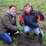 Antje Zimmermann (Kuratorin des Zoos), Mirko Strätz (Vorsitzender Rostocker Zooverein)