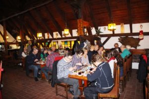 Beisammensein in der Gaststätte"Jägerhütte" - Jahresabschluss 2017
