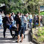 Treffpunkt der Sonntagsführung am Pelikanteich