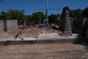Blick über die Polarium-Baustelle